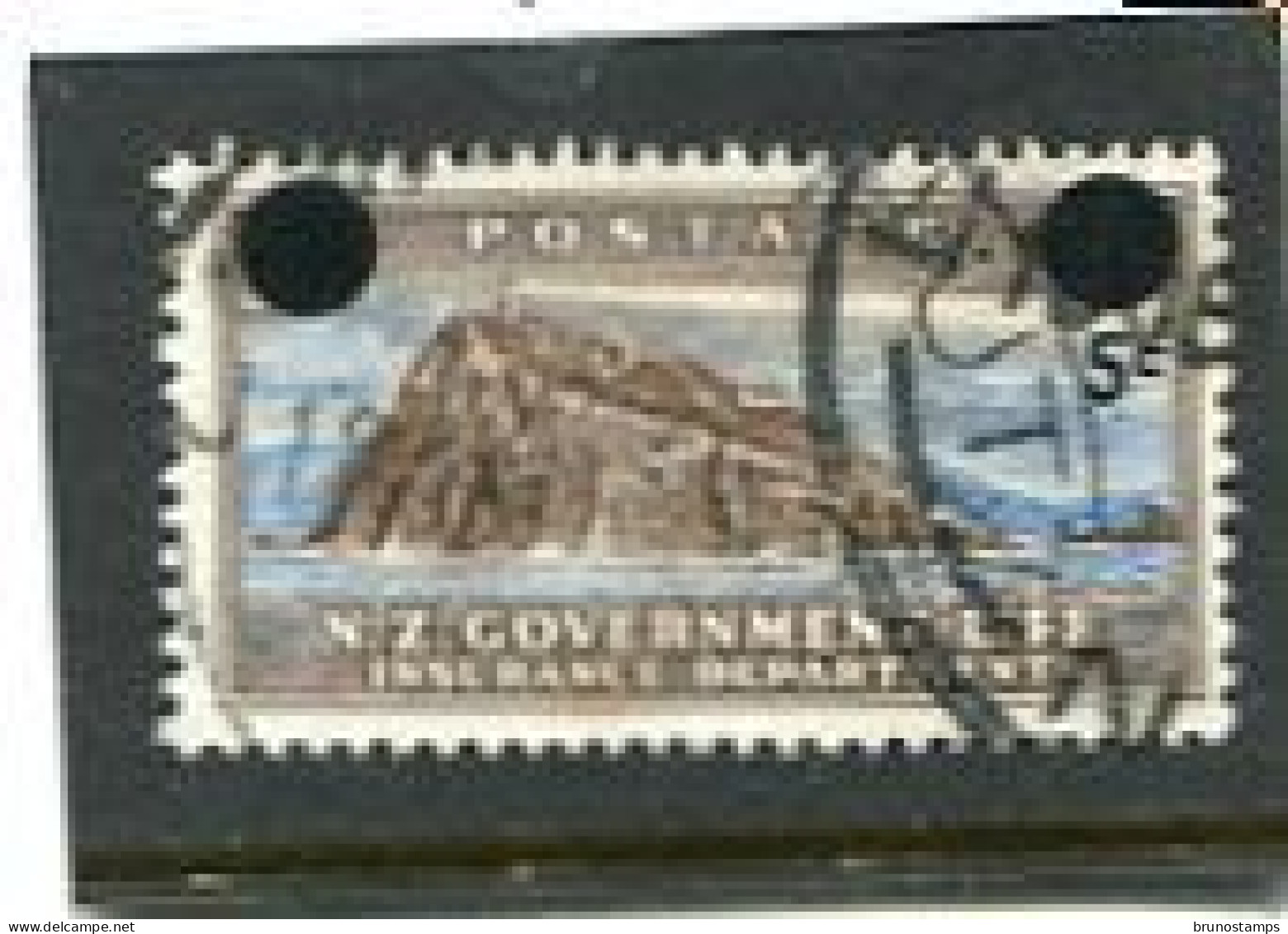 NEW ZEALAND - 1967  INSURANCE  5c On 6d  FINE  USED - Service