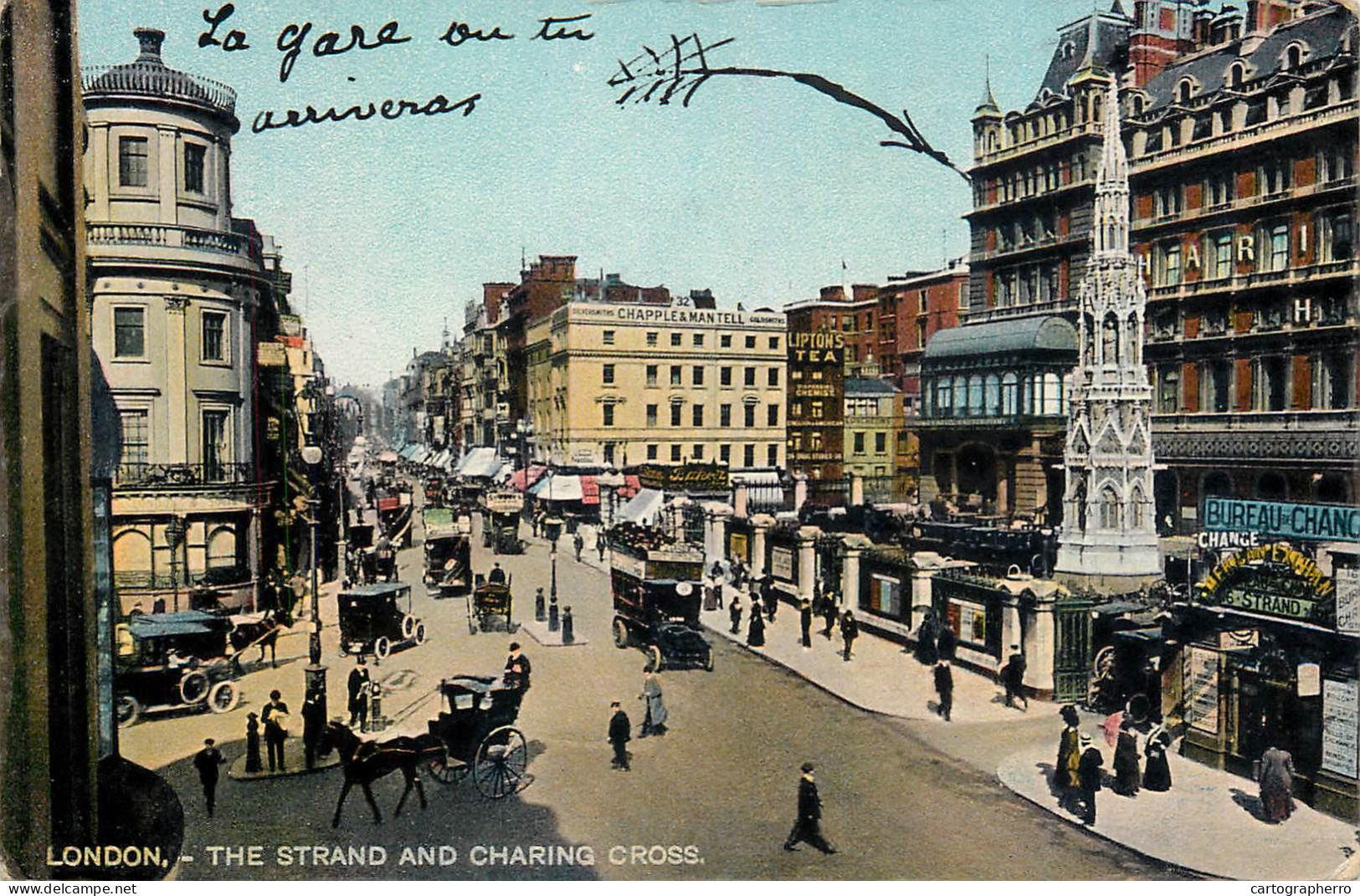 Old London Surface Transport Carriage Cart Strand Coach Bus Double Decker - Bus & Autocars