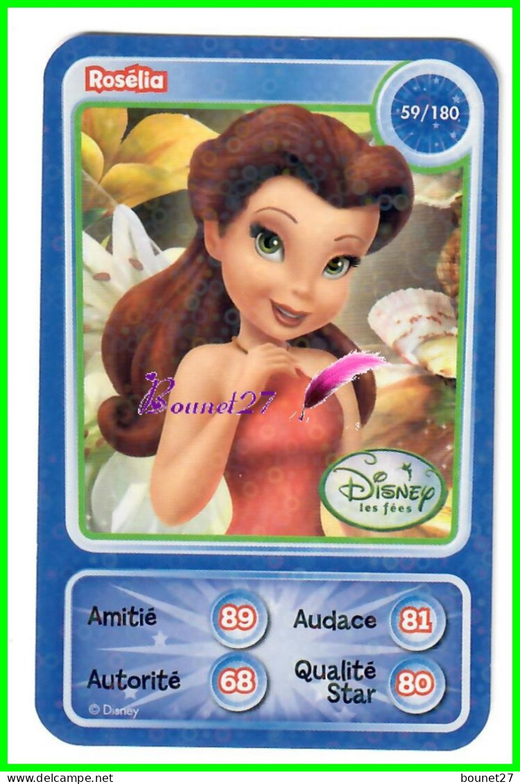 Carte Auchan Disney Pixar 2010 - Les Fées - Rosélia 59 / 180 Brillante Petite Bulle - Disney