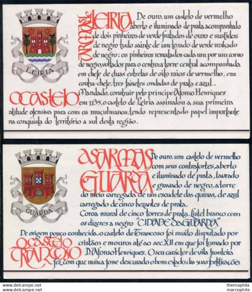 PORTUGAL / 1987 CHATEAUX 2 CARNETS COMPLETS # 1697/98 (ref 1422) - Booklets