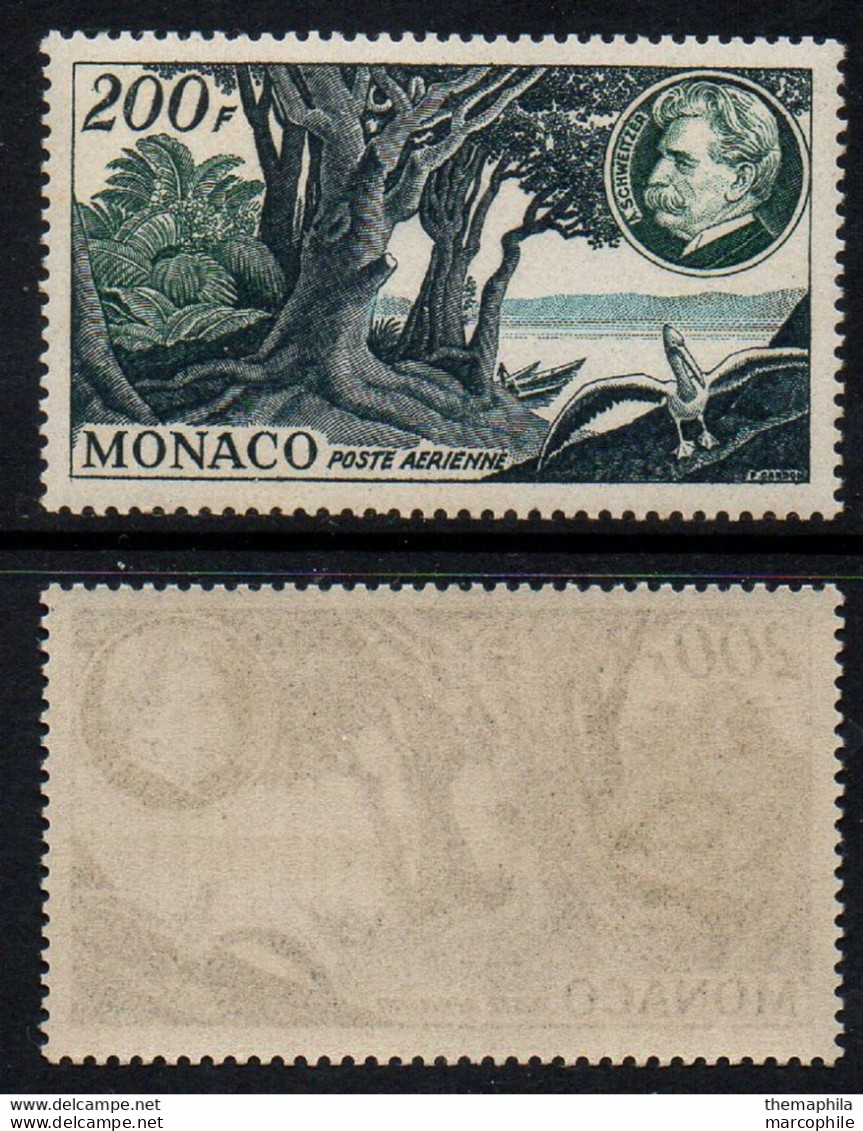 DOCTEUR ALBERT SCHWEITZER - NOBEL / 1955 MONACO PA # 59 ** / COTE 55.00 EUROS (ref T2073) - Albert Schweitzer