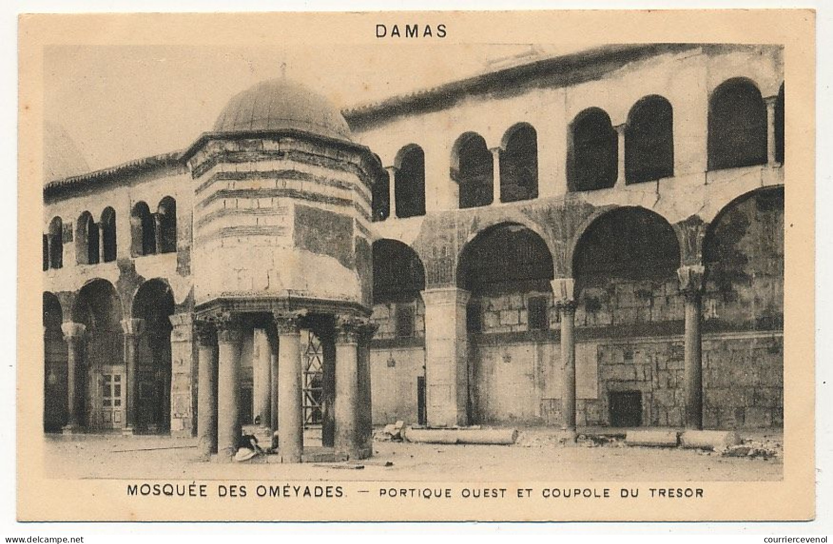 CPA - DAMAS (Syrie) - Mosquée Des Oméyades - Portique Ouest Et Coupole Du Trésor - Siria