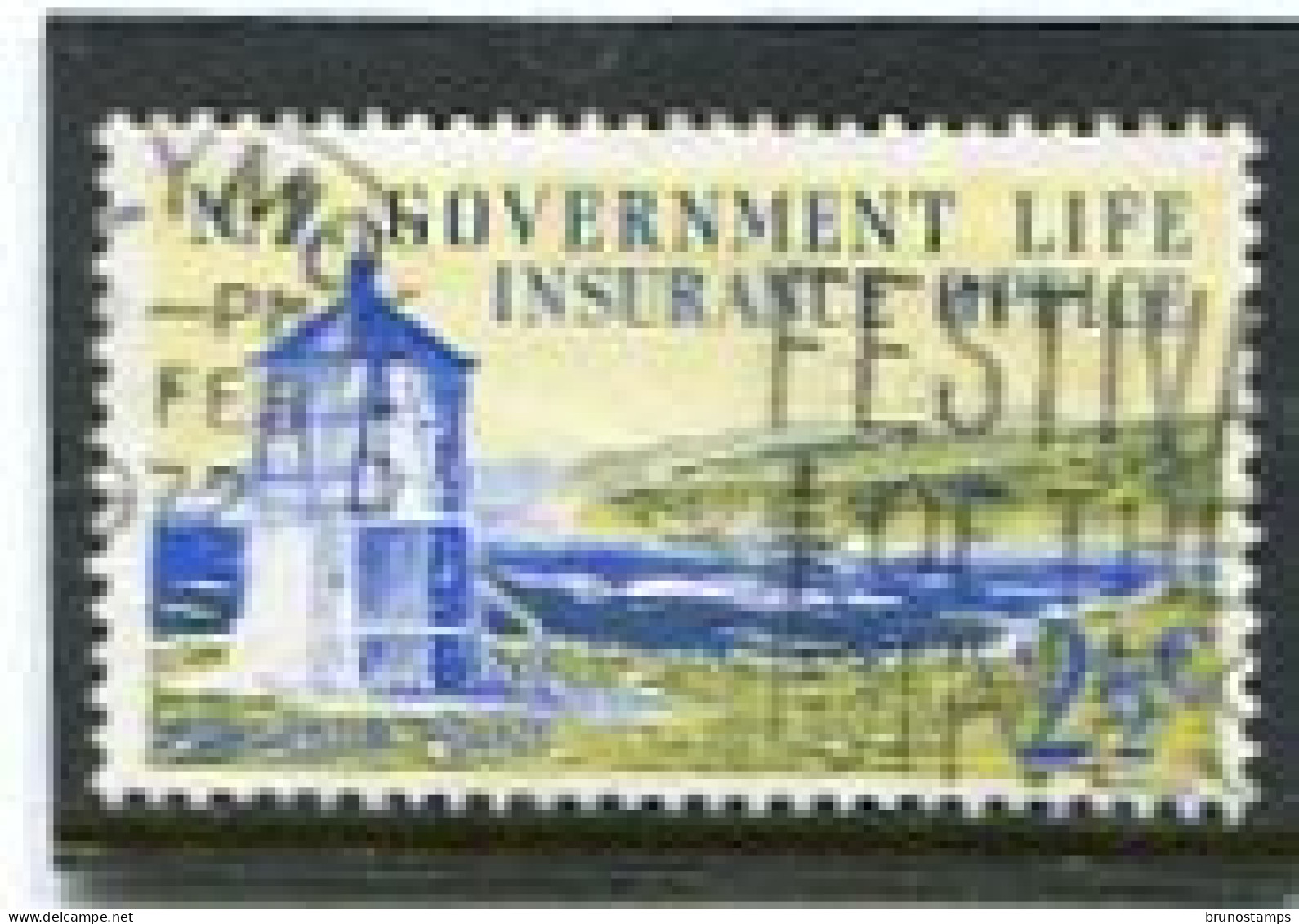 NEW ZEALAND - 1969  INSURANCE  2 1/2c  LIGHTHOUSES  FINE  USED - Service