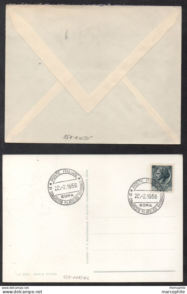 HORLOGERIE / 1956 & 1965 ITALIE - FRANCE - 2 DOCUMENTS  (ref 3260) - Clocks