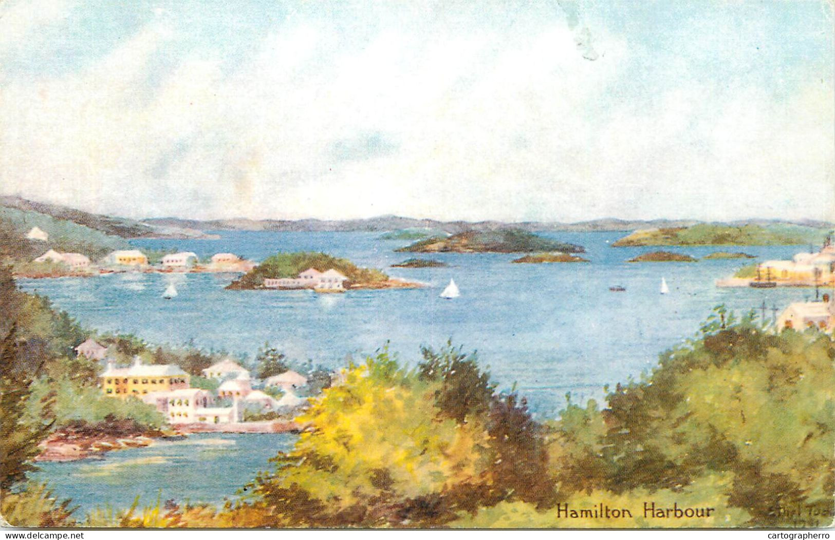 America Antilles Bermuda Hamilton Harbour Painting - Bermuda