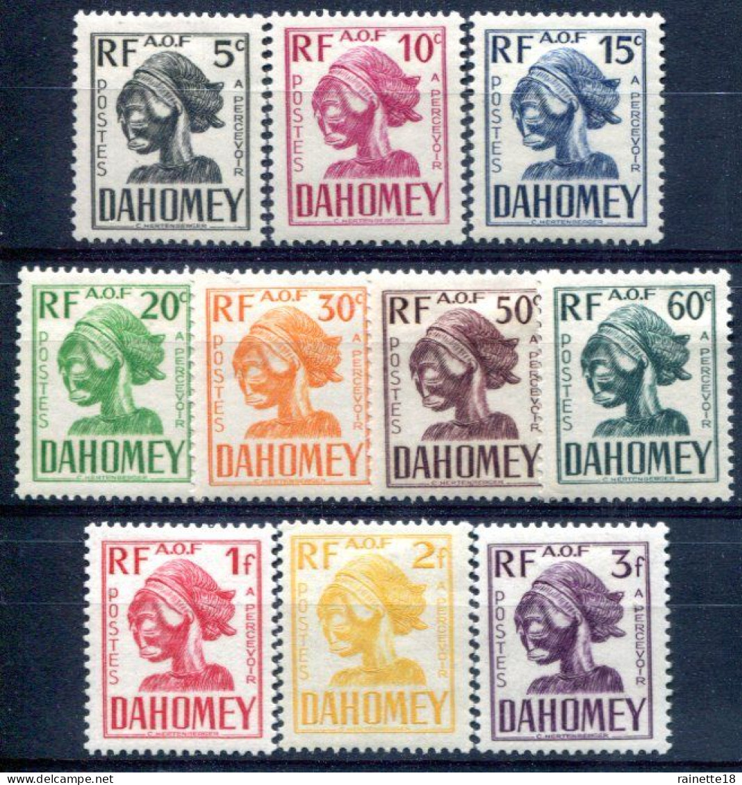 Dahomey          Taxes     19/28 * - Ungebraucht