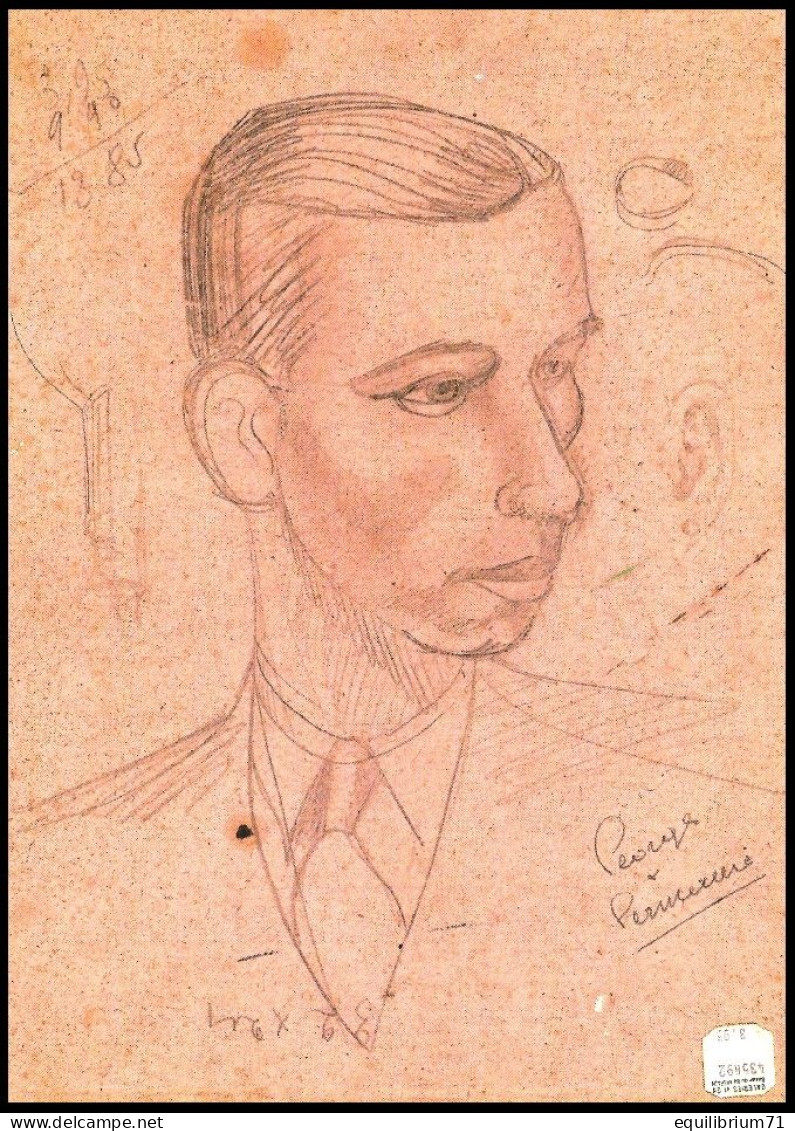 Carte Postale / Postkaart** - Kuifje / Tintin / Tim - Hergé, Georges Par Georges 1931 - Autoportrait - Philabédés