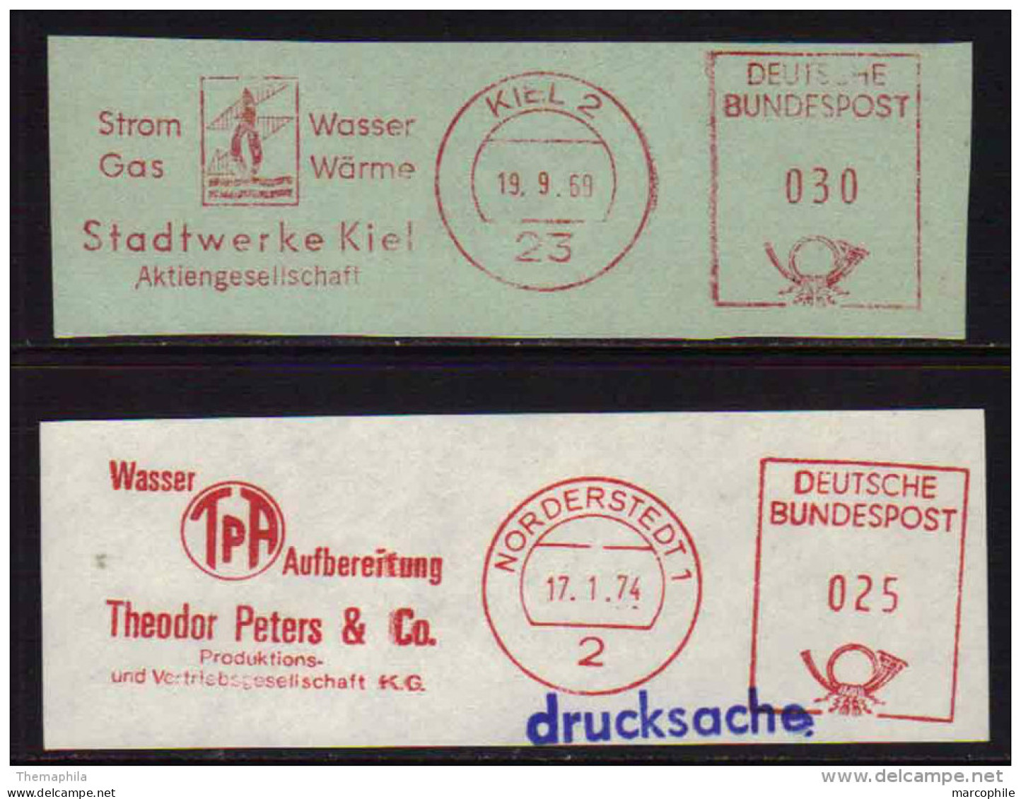 EAU - WASSER - TRAITEMENT -  / 1969 - 1974 - 2  EMA SUR FRAGMENTS (ref M236) - Water