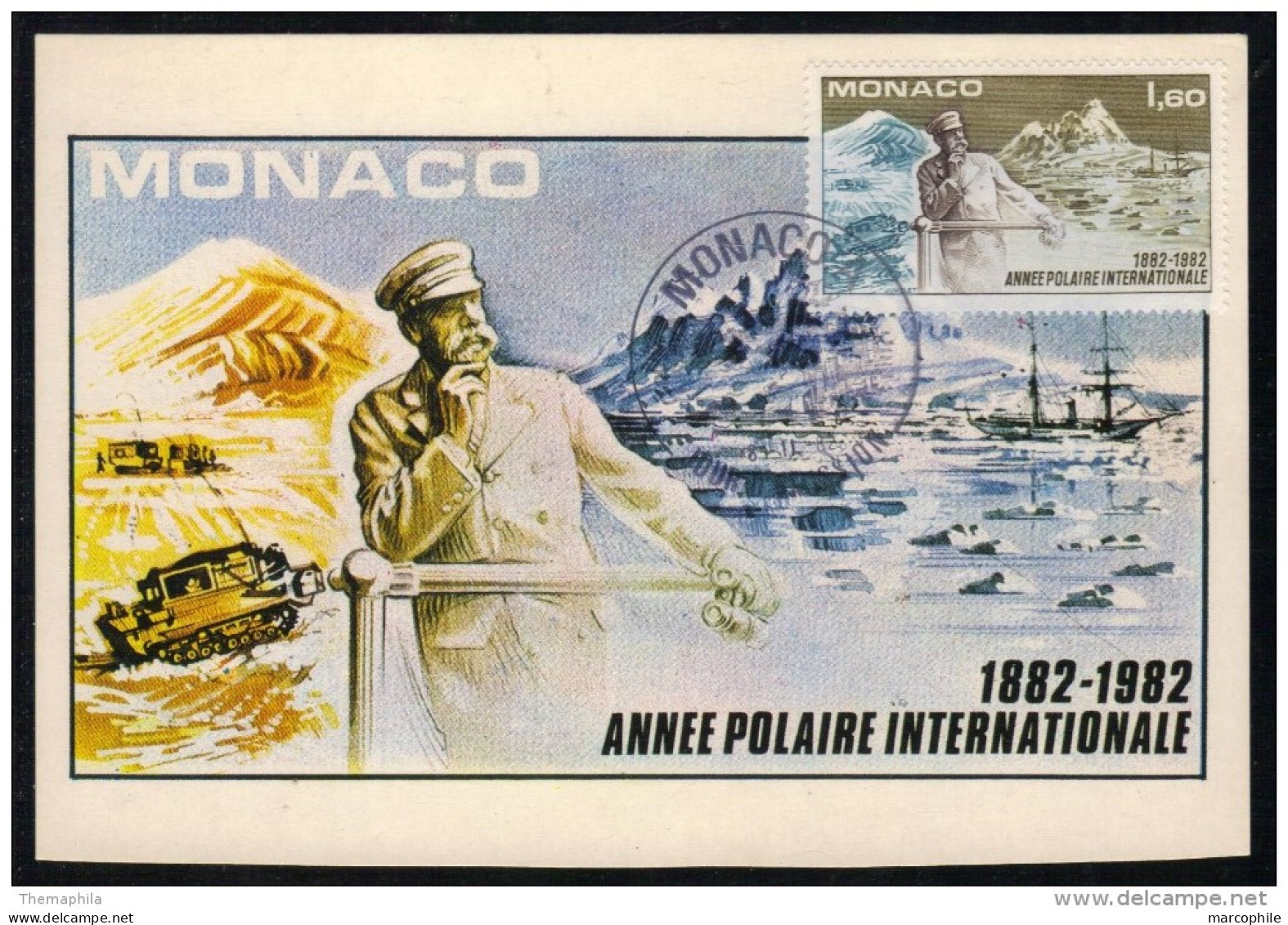ANNEE POLAIRE INTERNATIONALE / 1982 MONACO CARTE MAXIMUM FDC (ref E795) - Anno Polare Internazionale