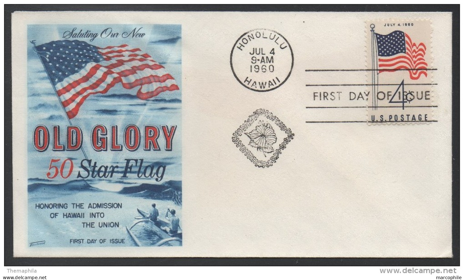 HAWAII / 1960 USA ENVELOPPE FDC ILLUSTREE (ref LE410) - Hawaii