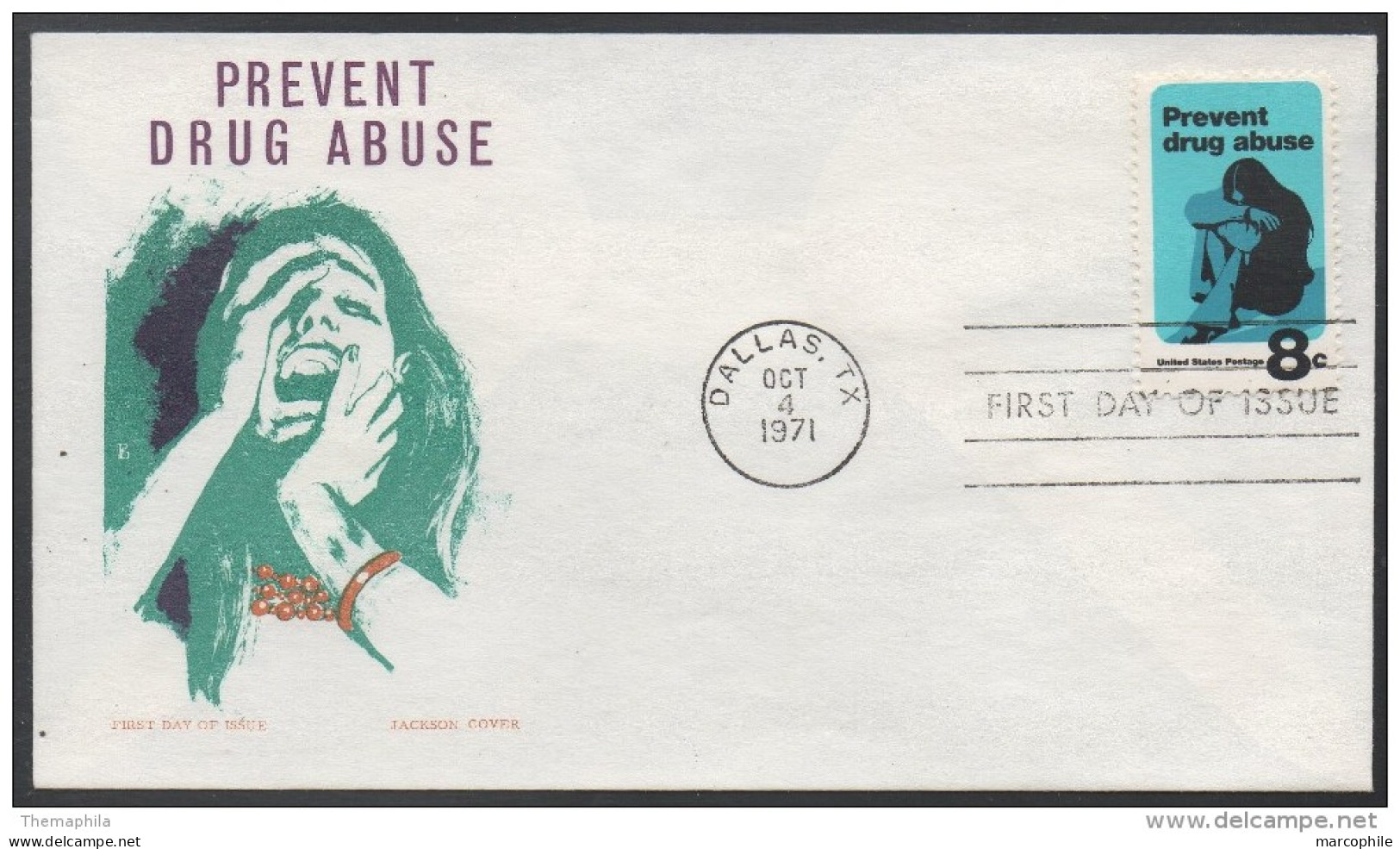 DROGUE - DRUGS - DROGEN / 1971 USA ENVELOPPE FDC ILLUSTREE (ref LE430) - Drogue