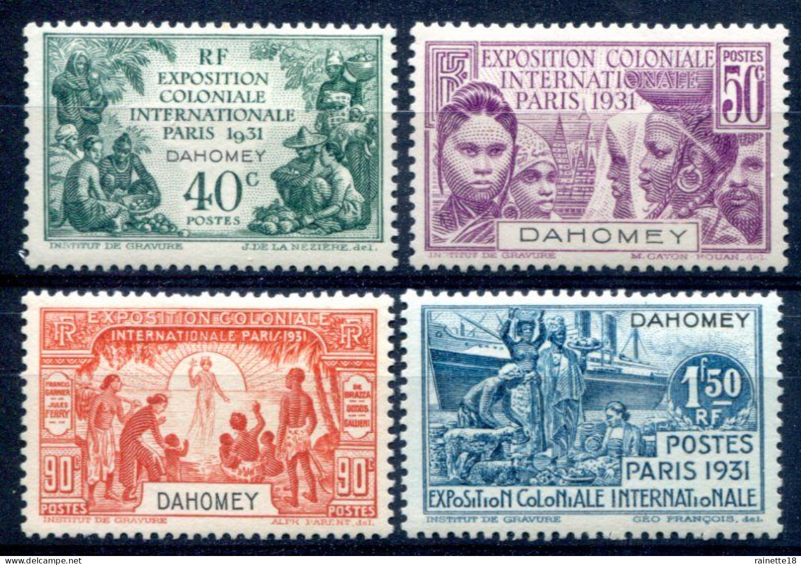 Dahomey          99/102 * - Unused Stamps