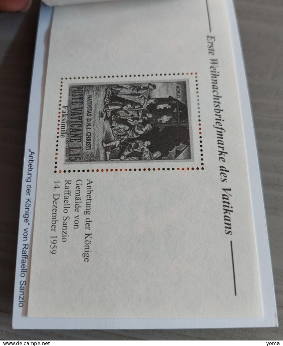 Pape Benoît - Benedikt XVI - Noël 2008 - 2 carnets caritatifs avec timbre du Vatican et d' Allemagne
