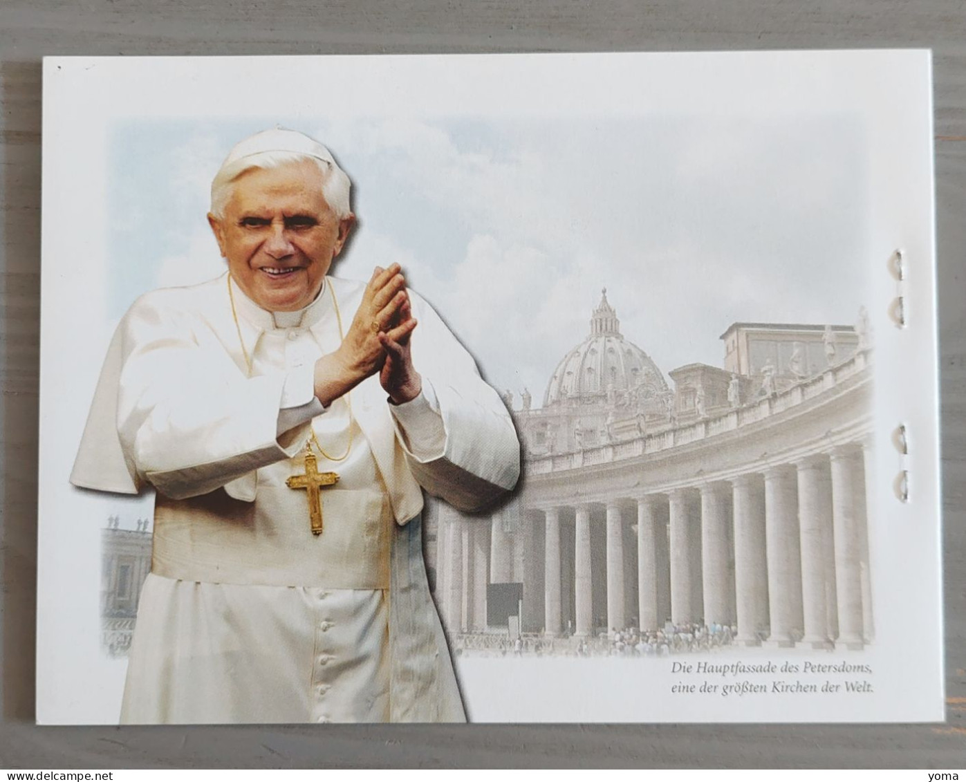 Pape Benoît - Benedikt XVI - 80ans - 2007 . Carnet Caritatif Avec Timbre Du Vatican Et D' Allemagne - 2001-2010