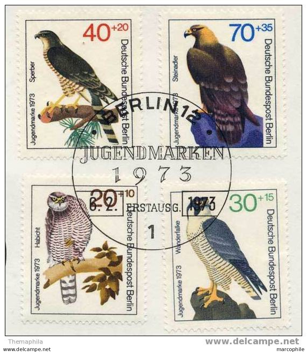 AUTOUR - FAUCON - EPERVIER -AIGLE / 1973 ALLEMAGNE ENVELOPPE FDC (ref 773) - Aigles & Rapaces Diurnes