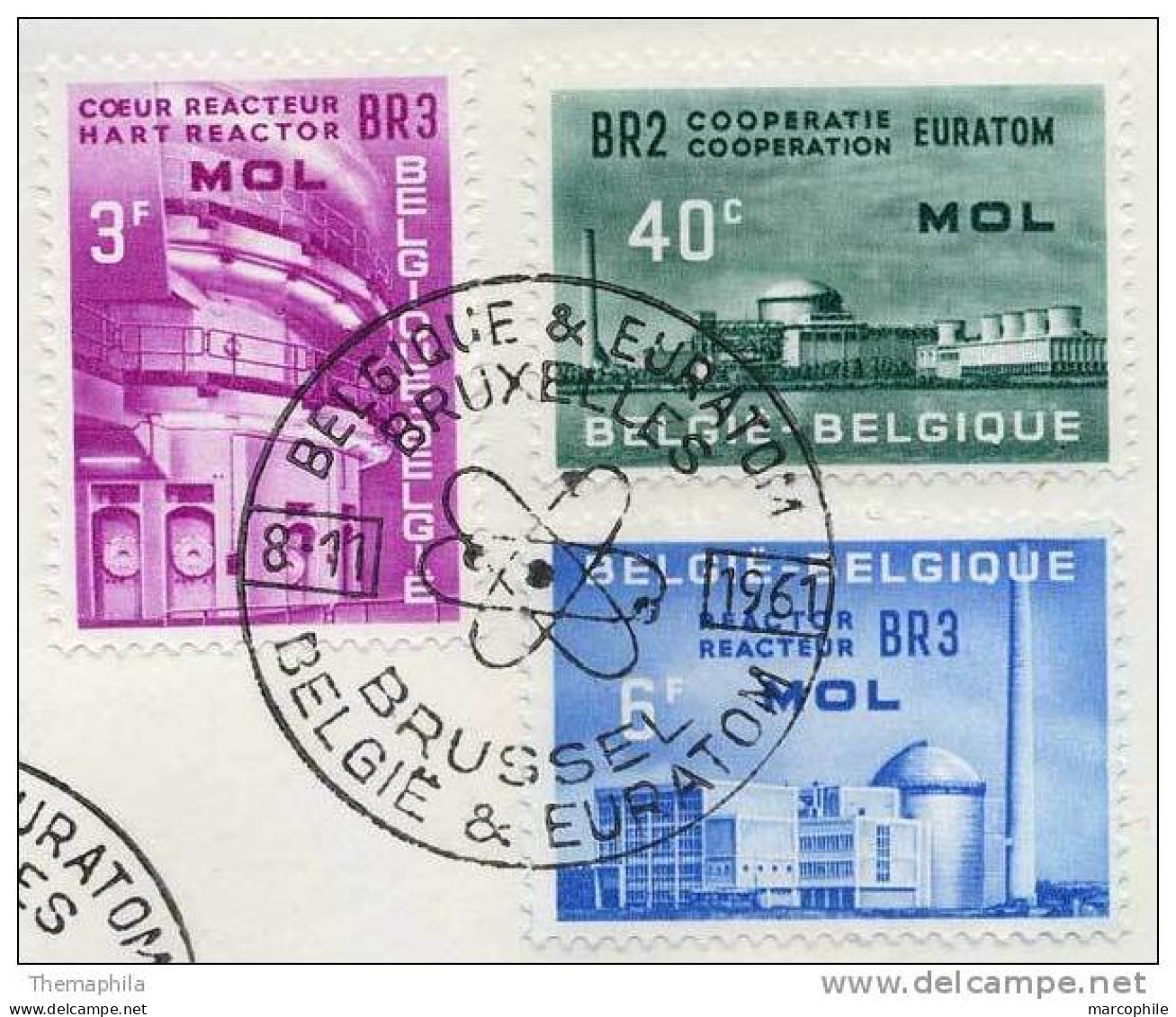 COMMISSION ENERGIE ATOMIQUE / BELGIQUE 1961 ENVELOPPE FDC (ref 1739) - Atom