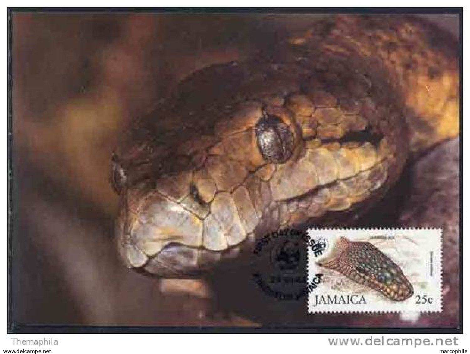 SERPENT - JAMAIQUE - WWF / 1984 CARTE MAXIMUM FDC (ref 2362) - Serpents