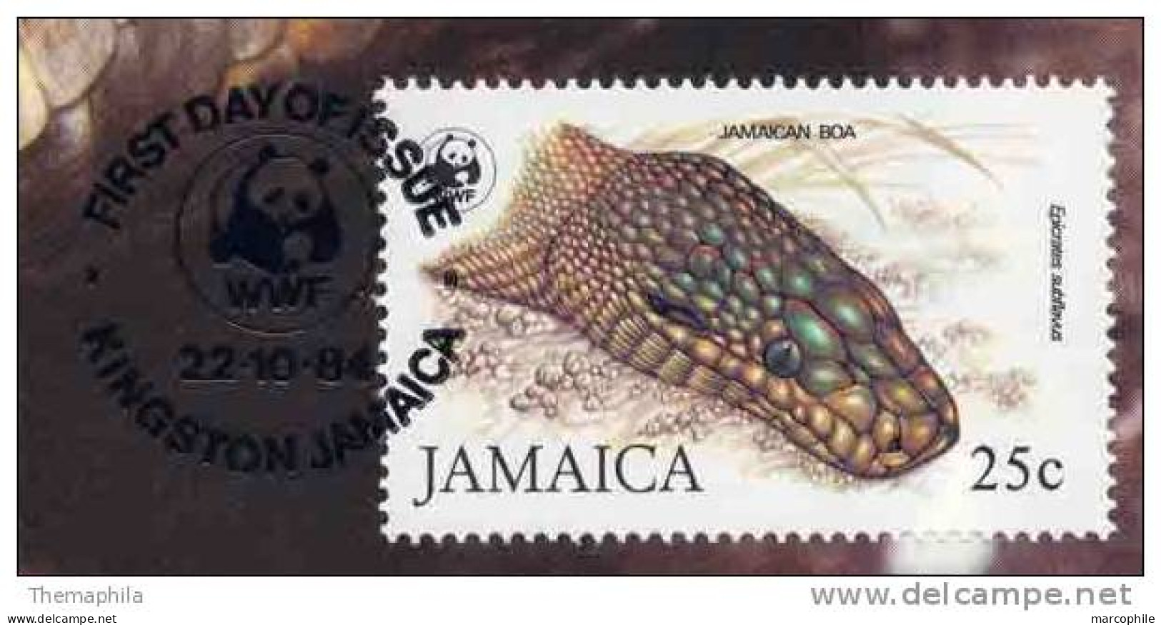 SERPENT - JAMAIQUE - WWF / 1984 CARTE MAXIMUM FDC (ref 2362) - Serpents
