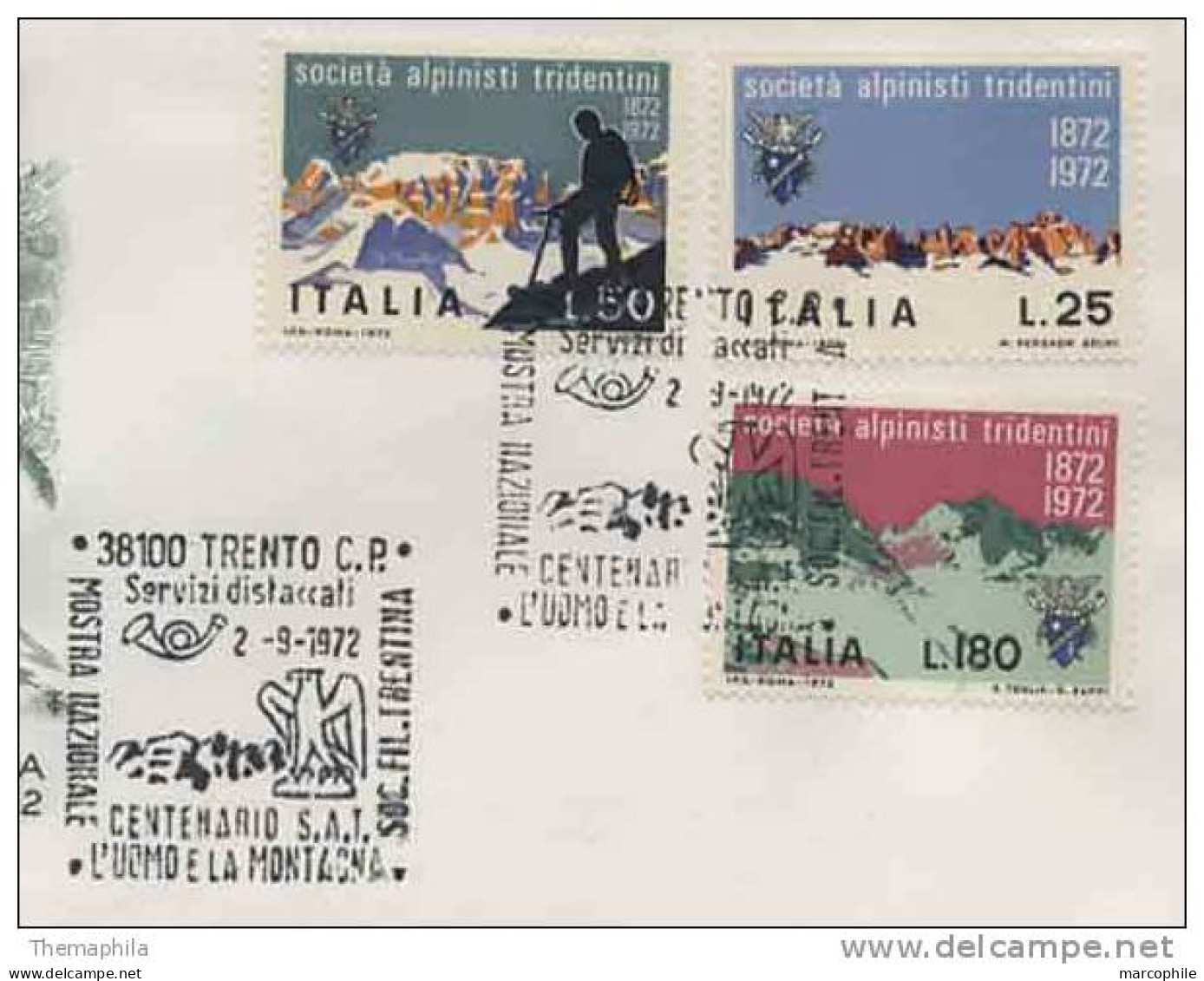 MONTAGNE - MOUNTAINEERING /  1972 ITALIE ENVELOPPE FDC (ref 2310) - Escalade