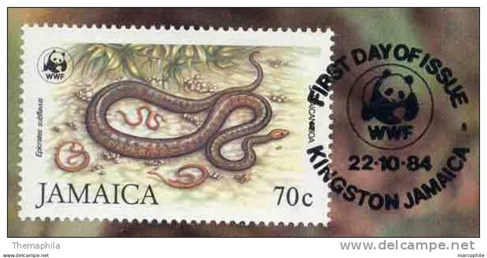 SERPENT - JAMAIQUE - WWF / 1984 CARTE MAXIMUM FDC (ref 2340) - Serpents