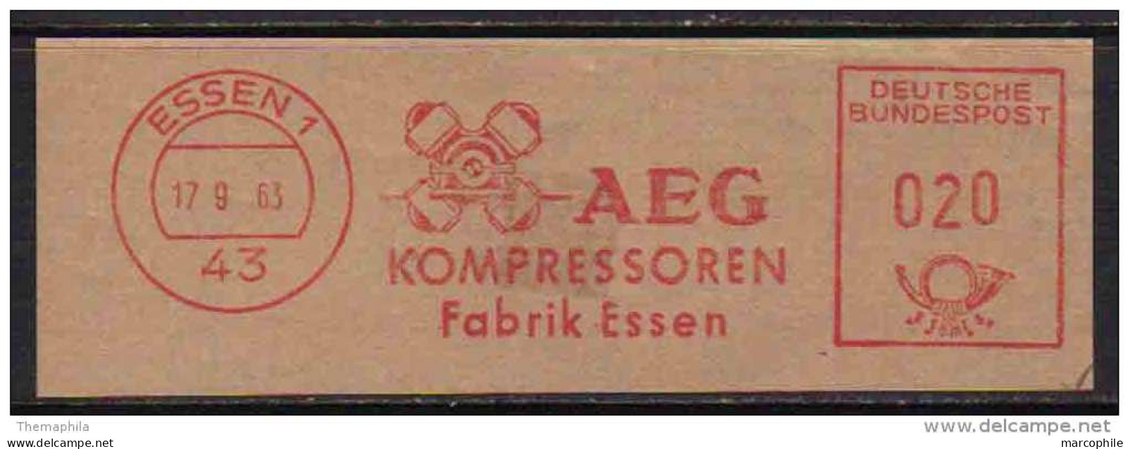 ENERGIE - COMPRESSEURS - OUTILLAGE - AEG / 1963 ALLEMAGNE EMA ILLUSTREE (ref M74) - Other & Unclassified