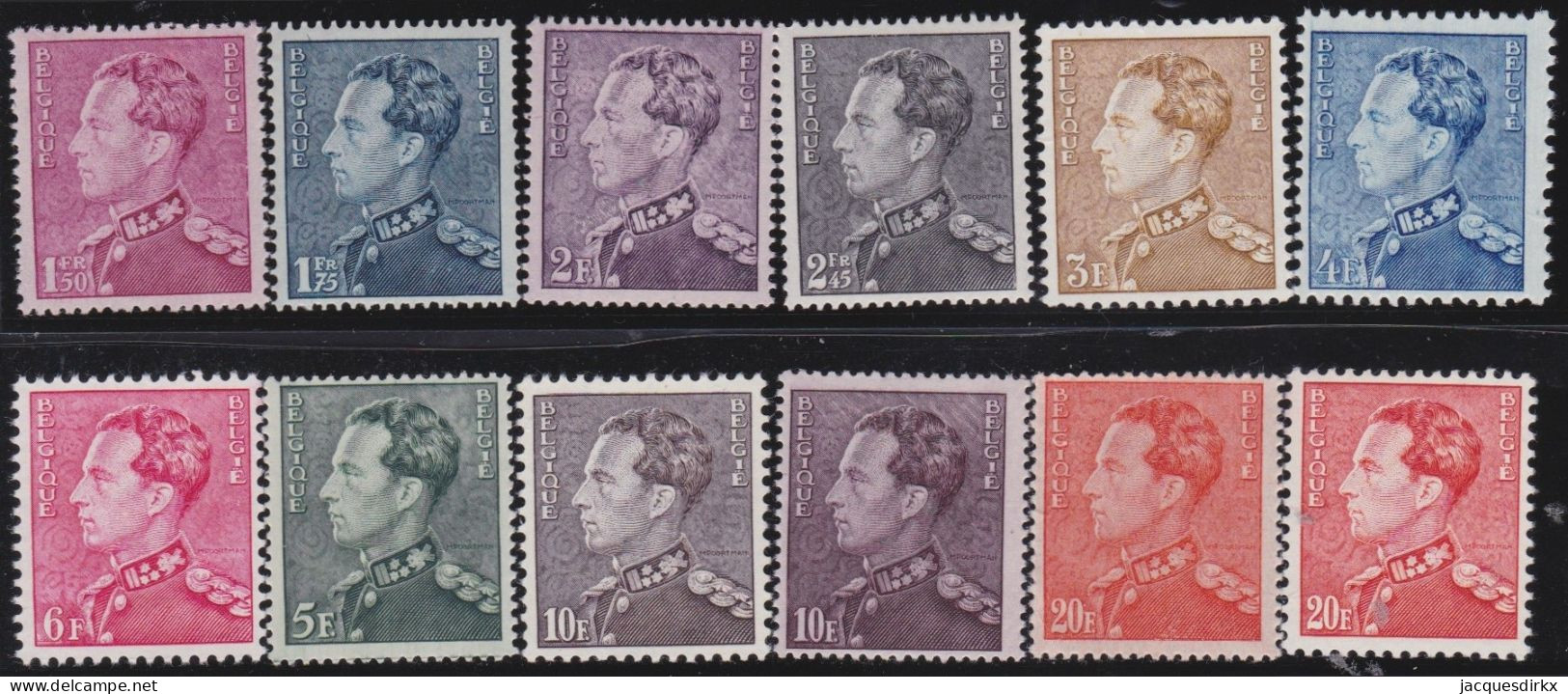 Belgie  . OBP   .  12 Zegels  (2 Scans)  .   **  .    Postfris  .   /   .    Neuf Avec Gomme Et SANS Charnière - Unused Stamps