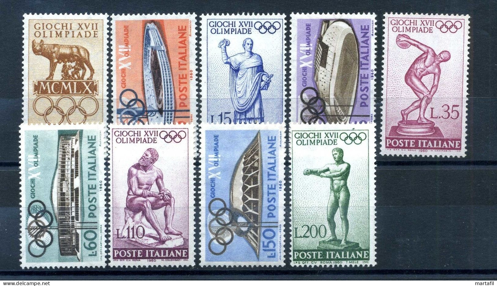 1960 REP. IT. SET MNH ** - 1946-60: Ungebraucht