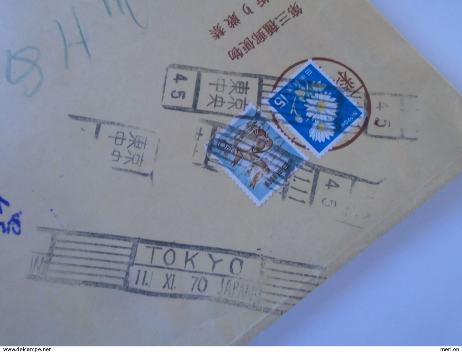 D198204    Japan  Large  Cover  1970 TOKYO  Sent To Hungary - Brieven En Documenten