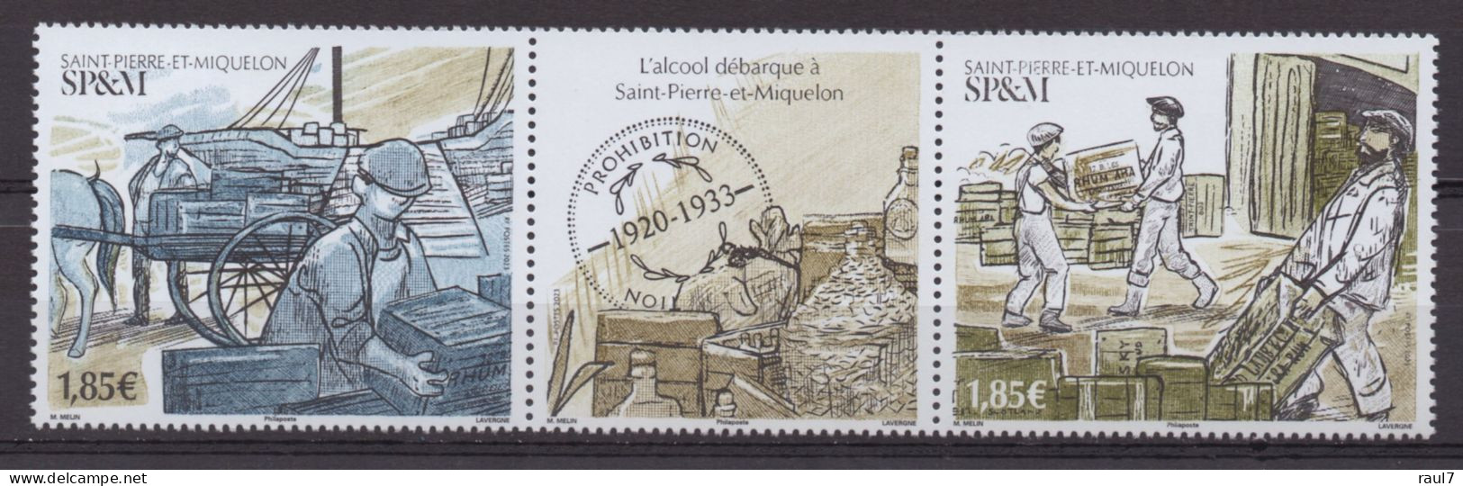St Pierre Et Miquelon 2023 - La Prohibition 1920/33 - 2 Val Neuf // Mnh - Ungebraucht