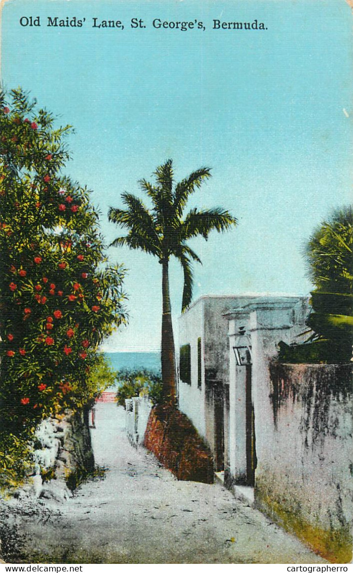 America Antilles Bermuda Old Maid's Lane St. George's - Bermuda