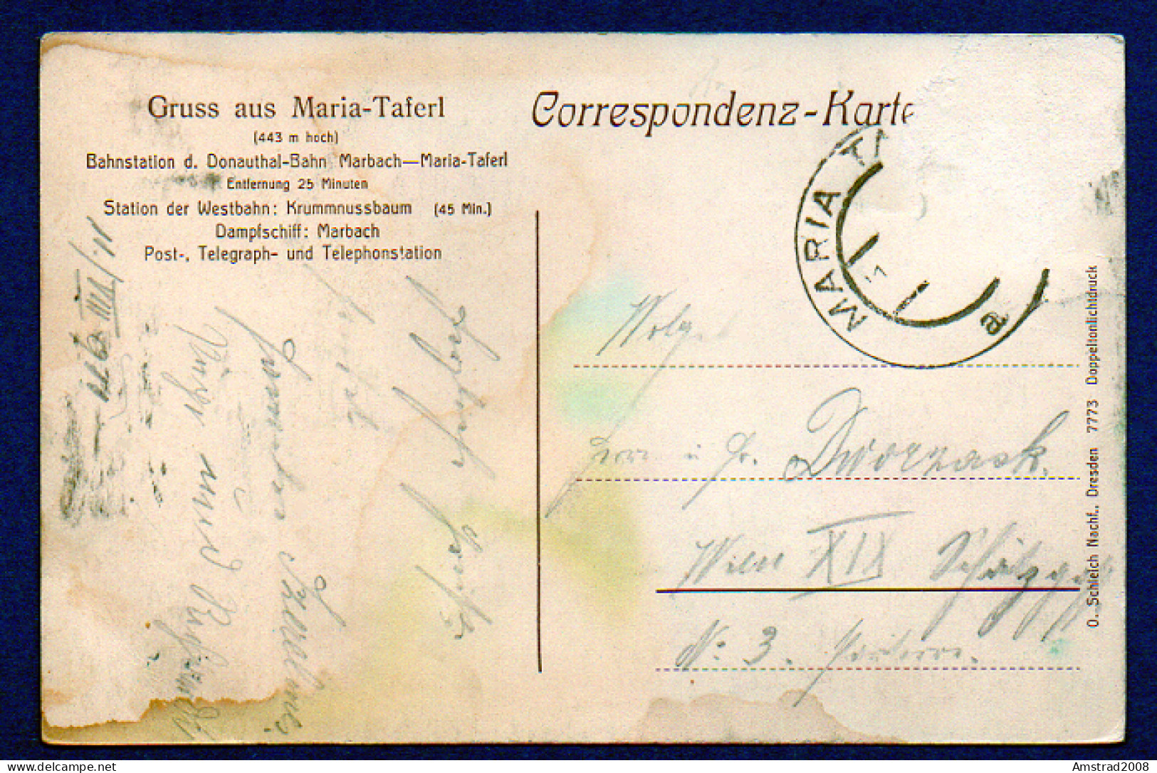 1911 - MARIA- TAFERL- GRUSS AUS MARIA-TAFERL  - AUTRICHE - OSTERREICHE - Maria Taferl