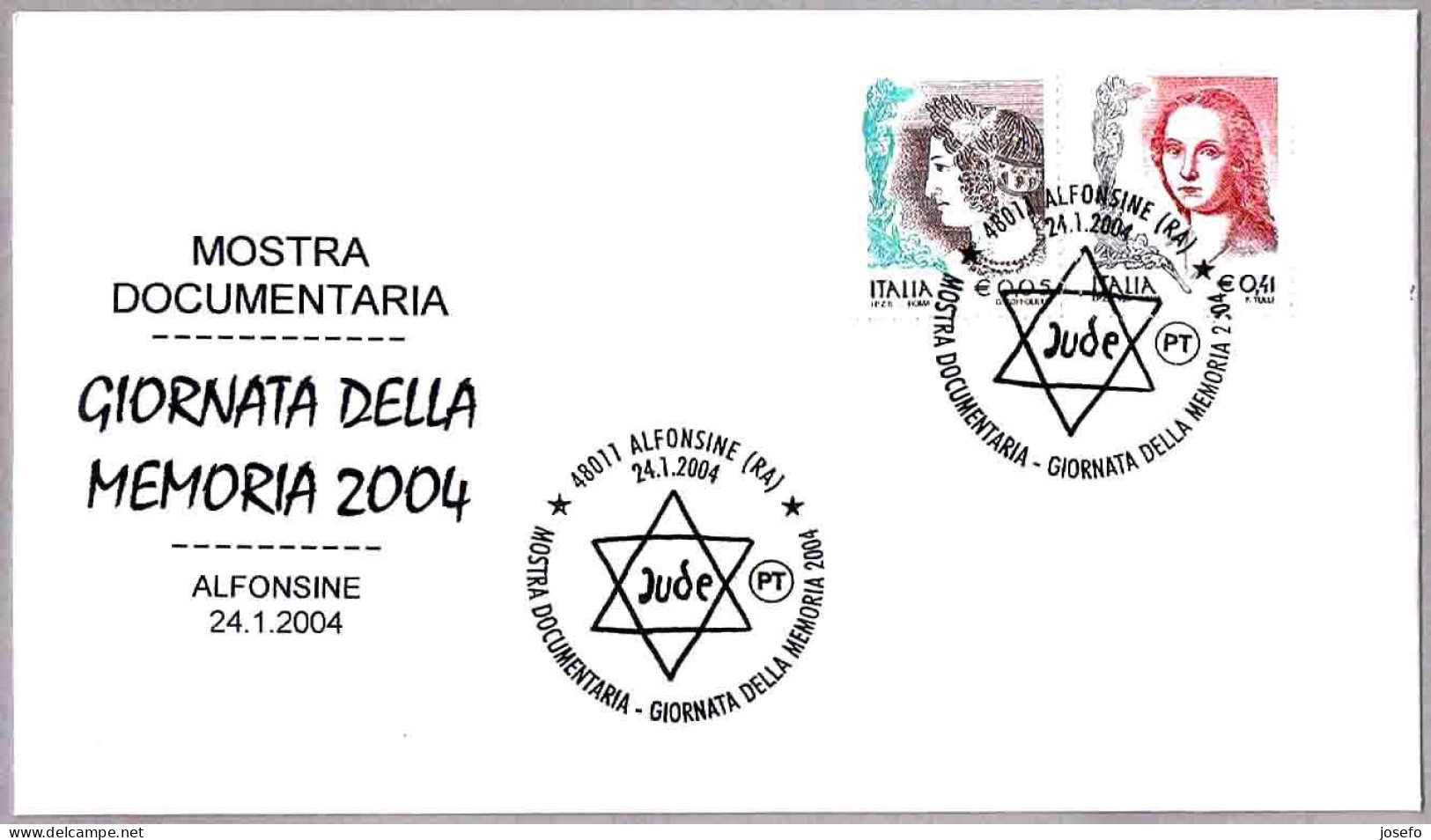 DIA DE LA MEMORIA - MEMORIAL DAY. Alfonsine, Ravenna, 2004 - Judaisme