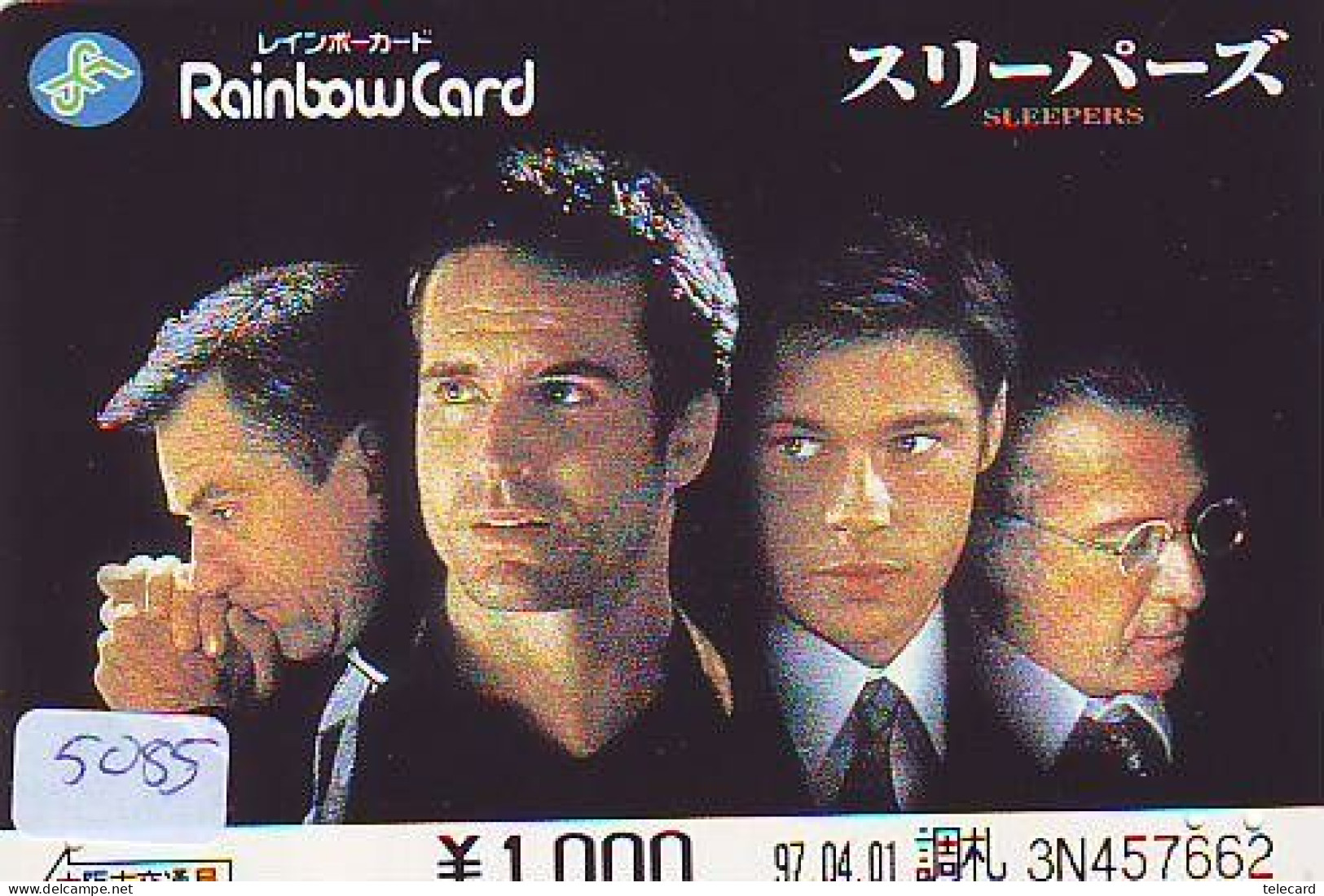 Carte Prépayée Japon  * CINEMA * FILM * SLEEPERS * 5085 *  PREPAID CARD Cinema * Japan Card Movie * KINO - Cinéma