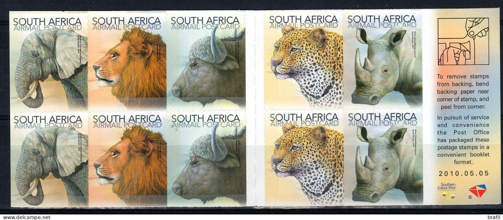 2010 Sud Africa, Fauna, Libretto Nuovo (**) - Carnets