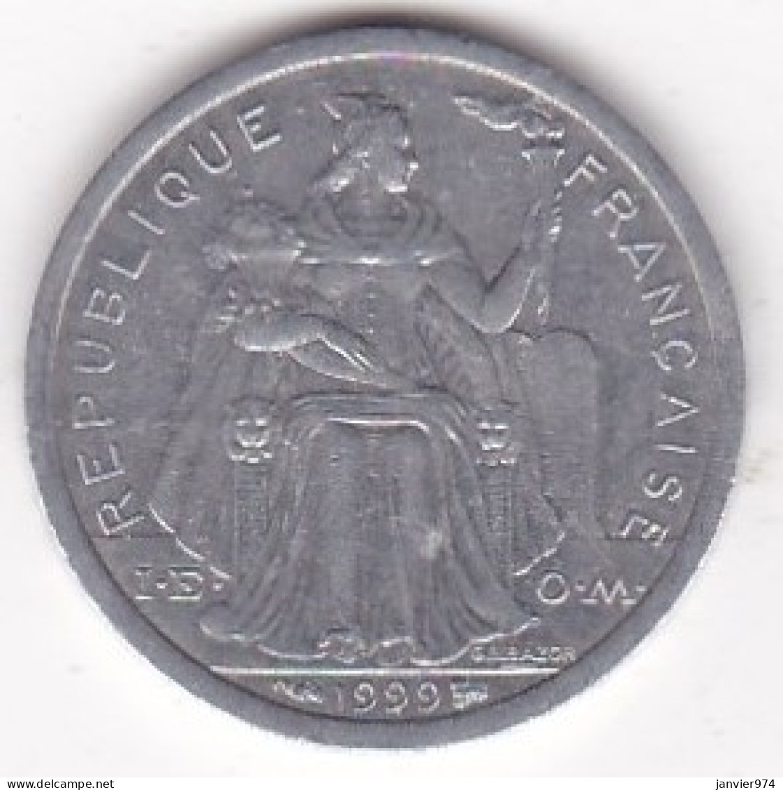 Nouvelle-Calédonie . 1 Franc 1999, En Aluminium, Lec# 52d - Nouvelle-Calédonie