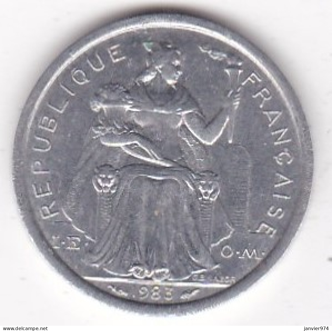 Nouvelle-Calédonie . 1 Franc 1983, En Aluminium, Lec# 46 - Nieuw-Caledonië