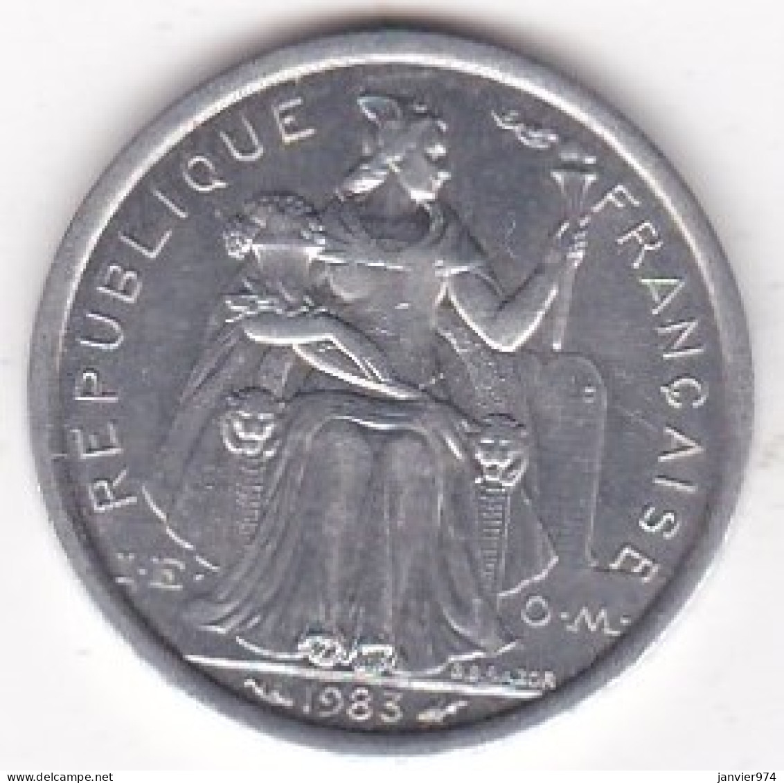 Nouvelle-Calédonie . 1 Franc 1983, En Aluminium, Lec# 46 .UNC - Nouvelle-Calédonie