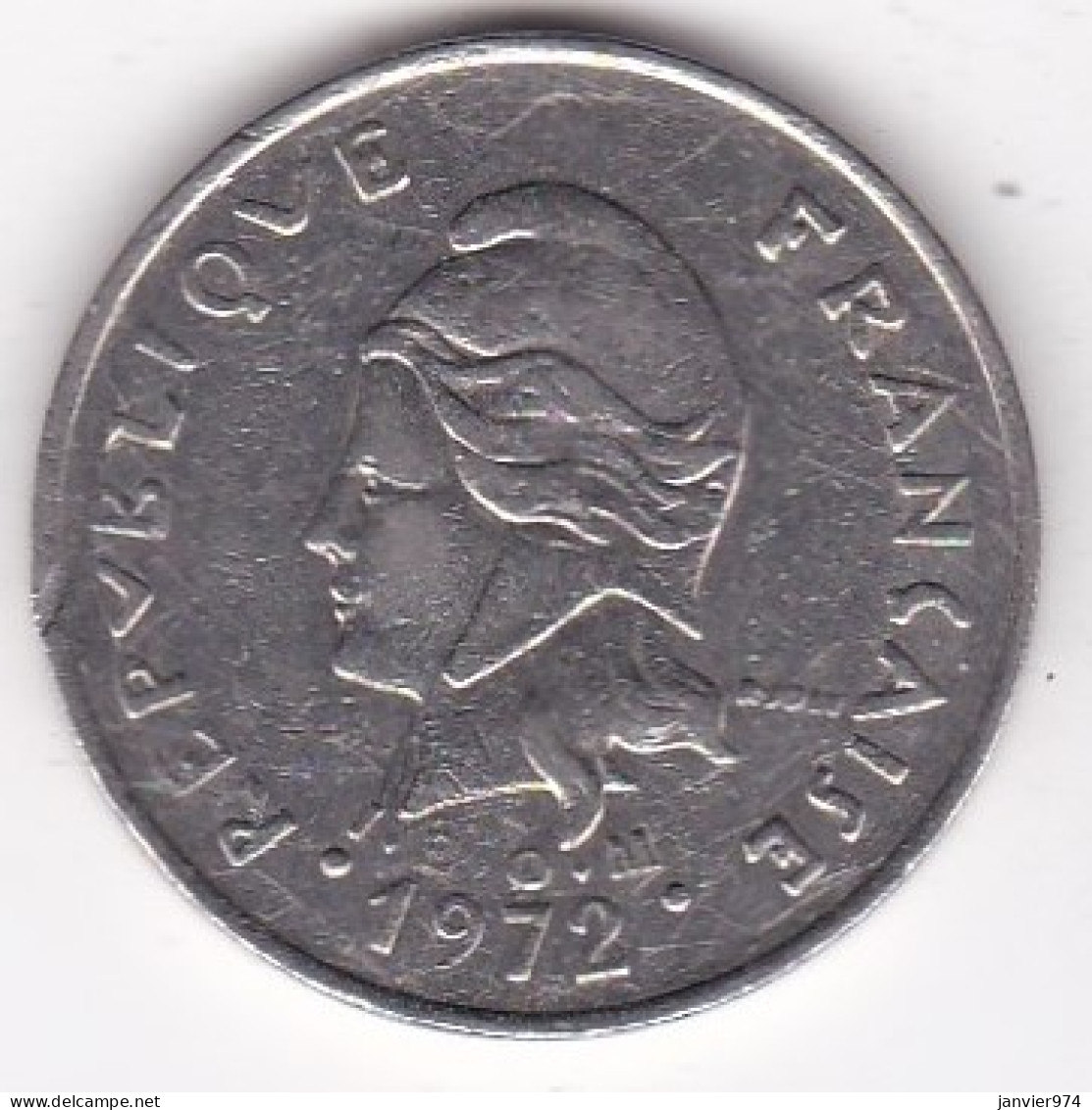 Nouvelle-Calédonie. 20 Francs 1972. En Nickel, Lec# 106 - Nouvelle-Calédonie