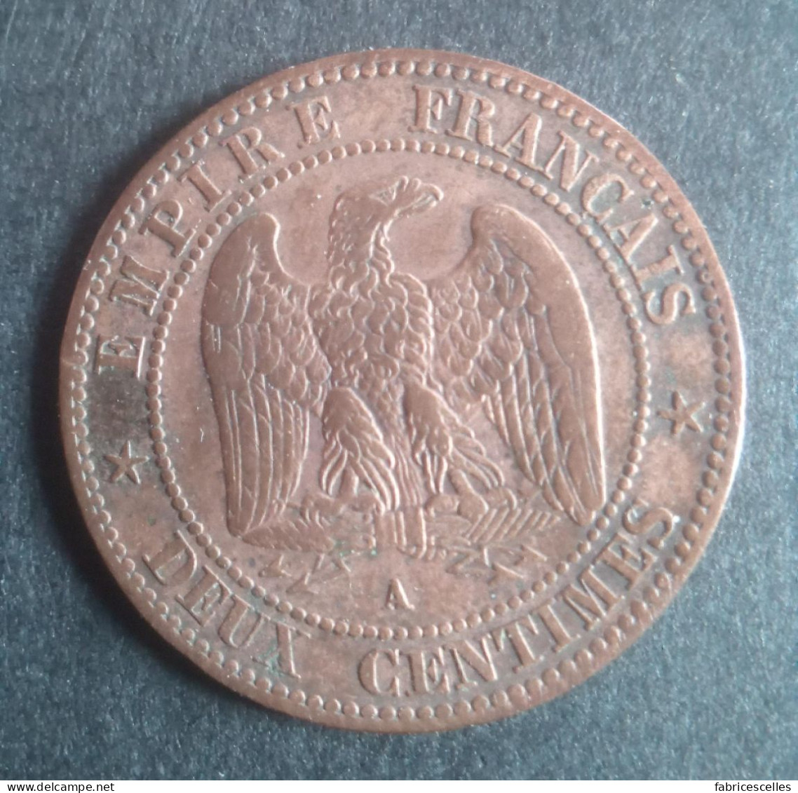 2 Centimes Napoléon III, Tête Laurée 1861 A - 2 Centimes