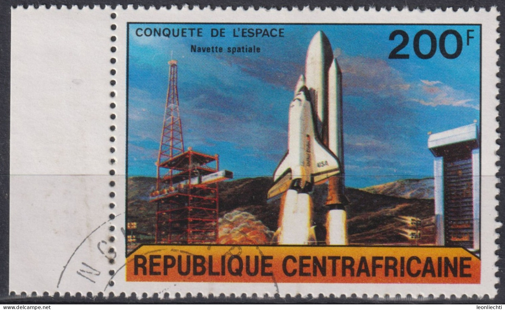 1981 Zentralafrika, ° Mi:CF 738, Sn:CF 447, Yt:CF 448, Conquest Of The Space 1981 - Centrafricaine (République)