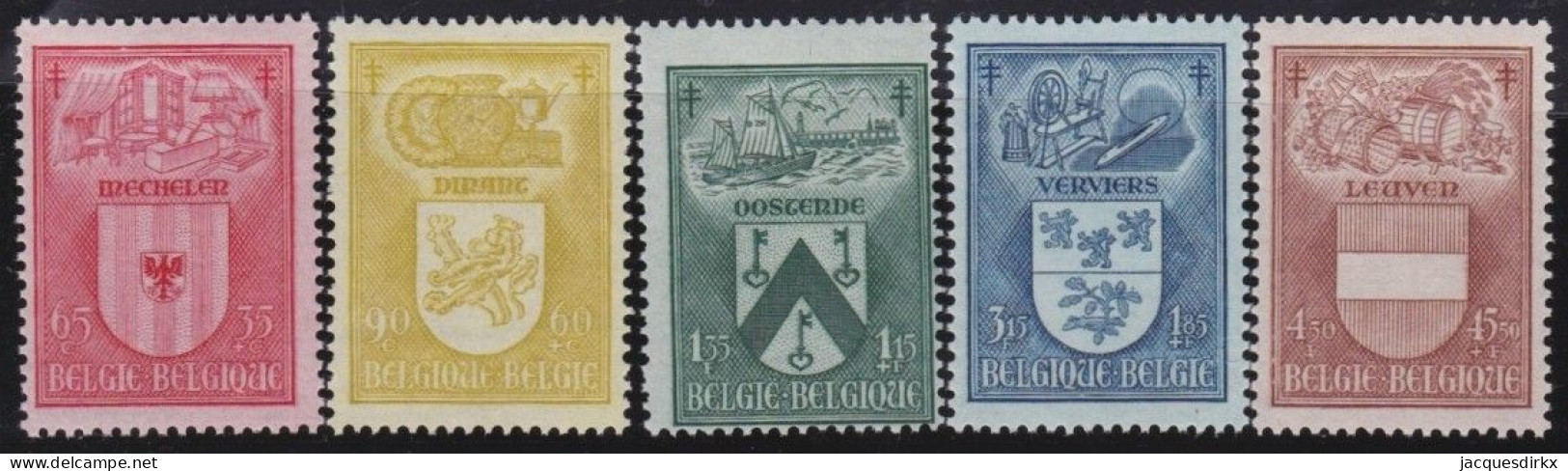 Belgie  . OBP  .  743/747   .   **  .    Postfris  .   /   .    Neuf Avec Gomme Et SANS Charnière - Neufs