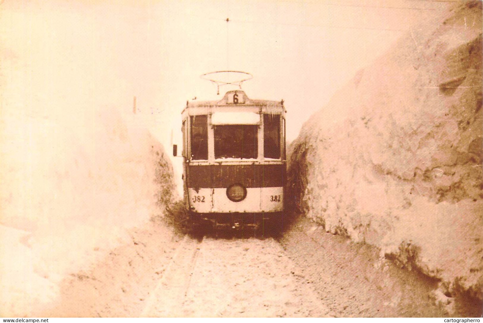 Romania Regia Autonoma De Transport Bucuresti Tramvai Iarna 1954 - Bermuda