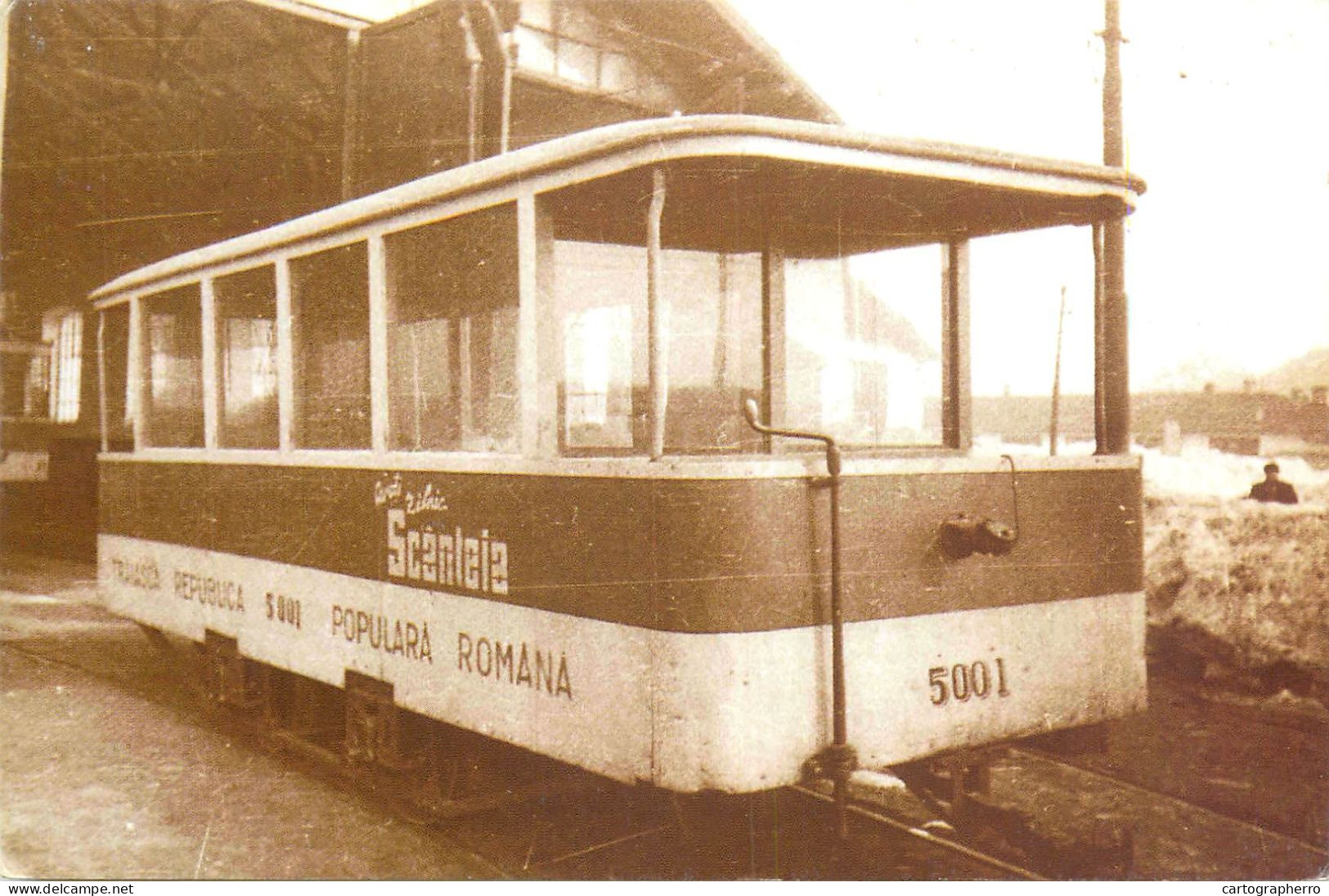 Romania Regia Autonoma De Transport Bucuresti Tramvai V51 Platforma Semideschisa 1950 - Bermuda
