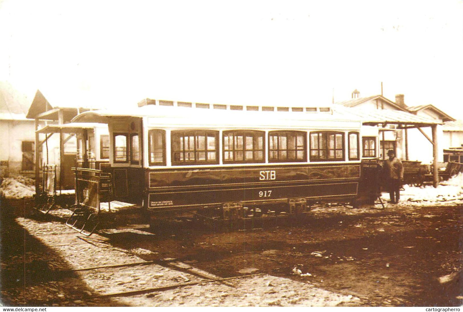 Romania Regia Autonoma De Transport Bucuresti Tramvai Acoperit Cu Cai 1929 - Bermuda