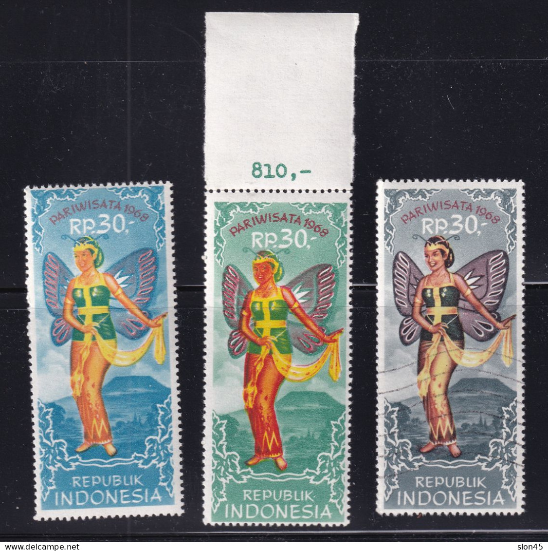 Indonesia 1968 Butterfly Dancer @ Proofs +Original MNH/Used 15450 - Fehldrucke