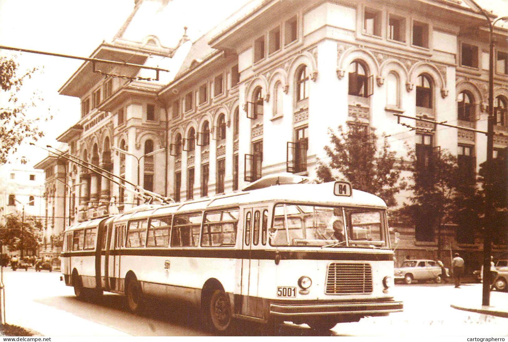 Romania Regia Autonoma De Transport Bucuresti Primul Troleibuz Articulat Romanesc T12 ITB 1965 - Bermuda