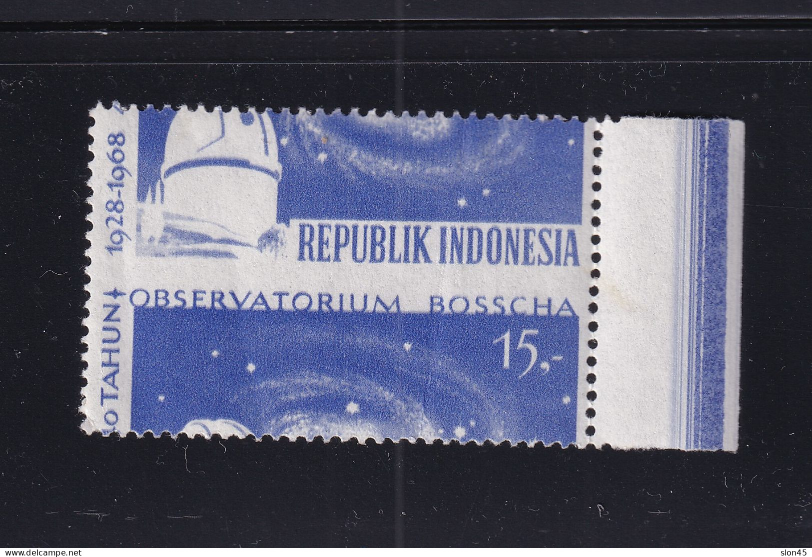 Indonesia 1968 Yellow Color Missing Misperf Error MNH 15451 - Erreurs Sur Timbres