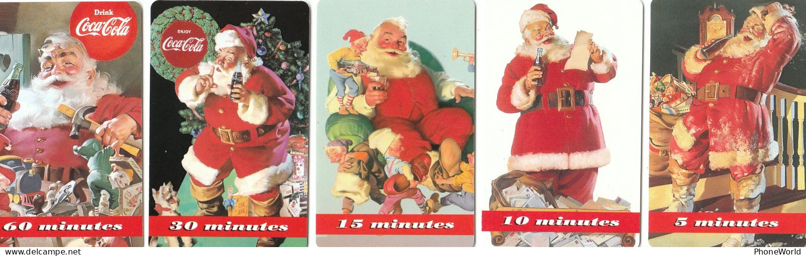 US,  Sprint, Full Coca-cola Set 1722/2500ex, 11/95, Santa Edition & Christmas, Mint, RRR - Sprint