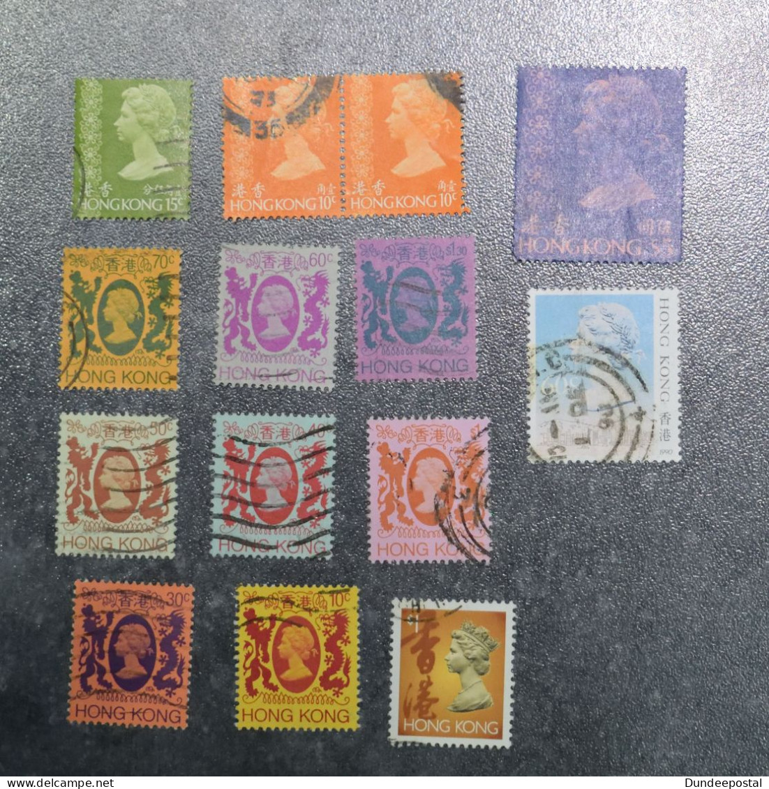 HONG KONG  STAMPS  QEII  1973  82  87  92  ~~L@@K~~ - Usati