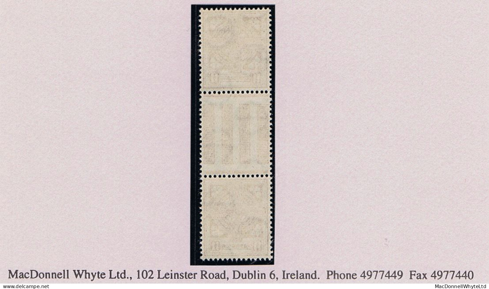 Ireland 1940-68 Wmk E 11d Rose, Gutter Pair Fine Mint Unmounted Never Hinged - Ongebruikt